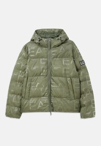 MOUNTAIN HOODED JACKET LOGO REPEAT - Chaqueta de invierno - beetle