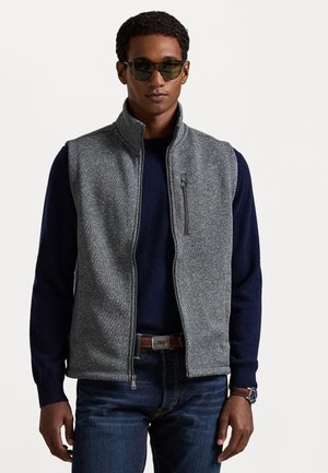 BRUSHED MOCKNECK VEST - Chaleco - fortress grey heather