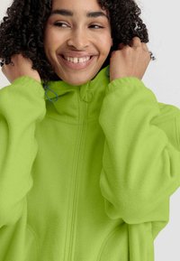 hessnatur OVERSIZE - Fleecejacke - polargrün