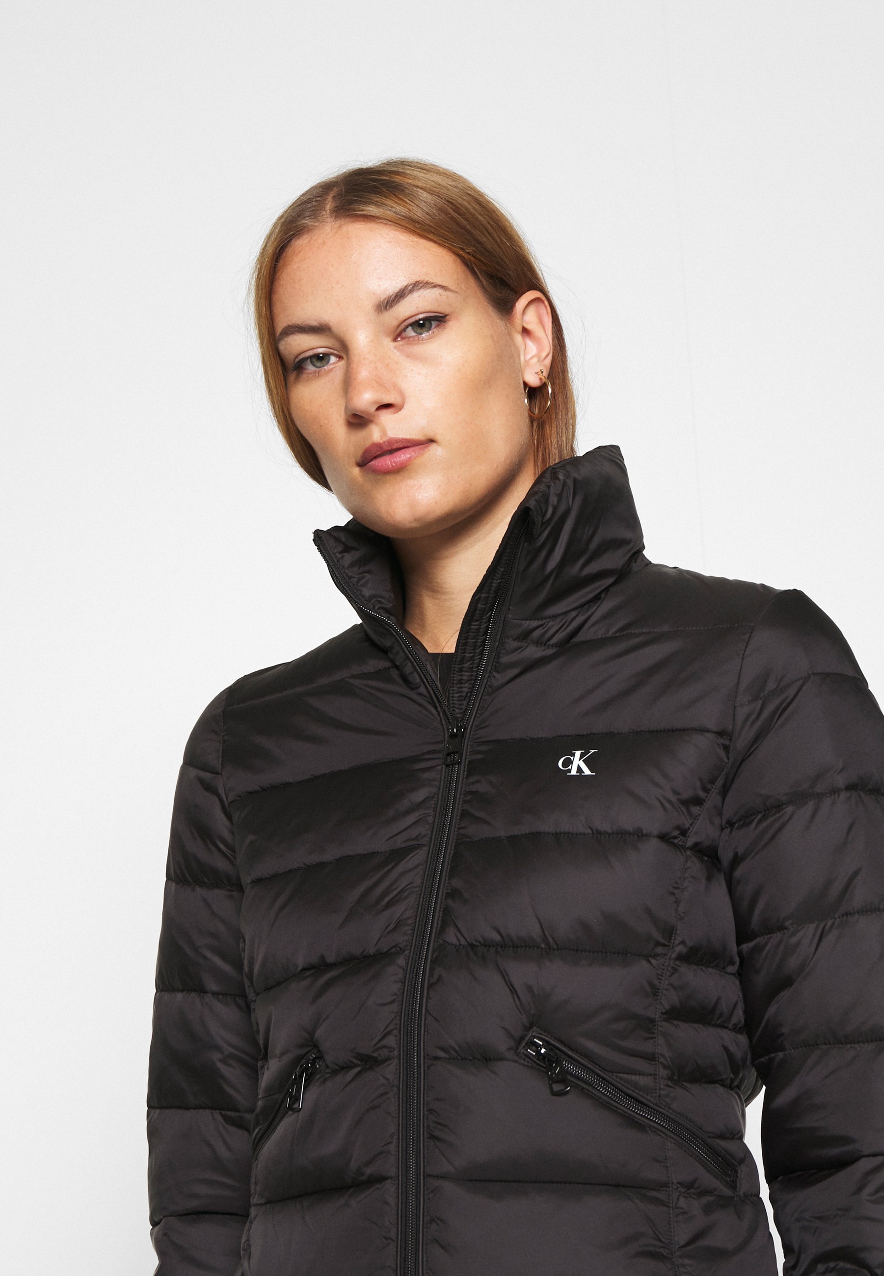 calvin klein jeans multi logo down puffer jacket