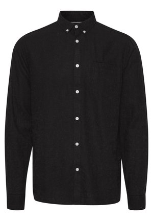 Solid SDALLAN LINEN MIX - Hemd - true black