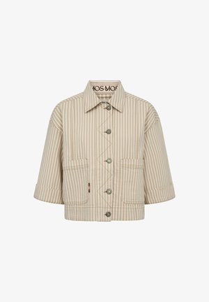 Mos Mosh, MMREINE STRIPE JACKET - Kevyt takki - doeskin