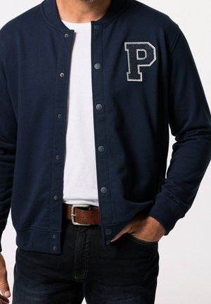 Felpa con zip - dark blue