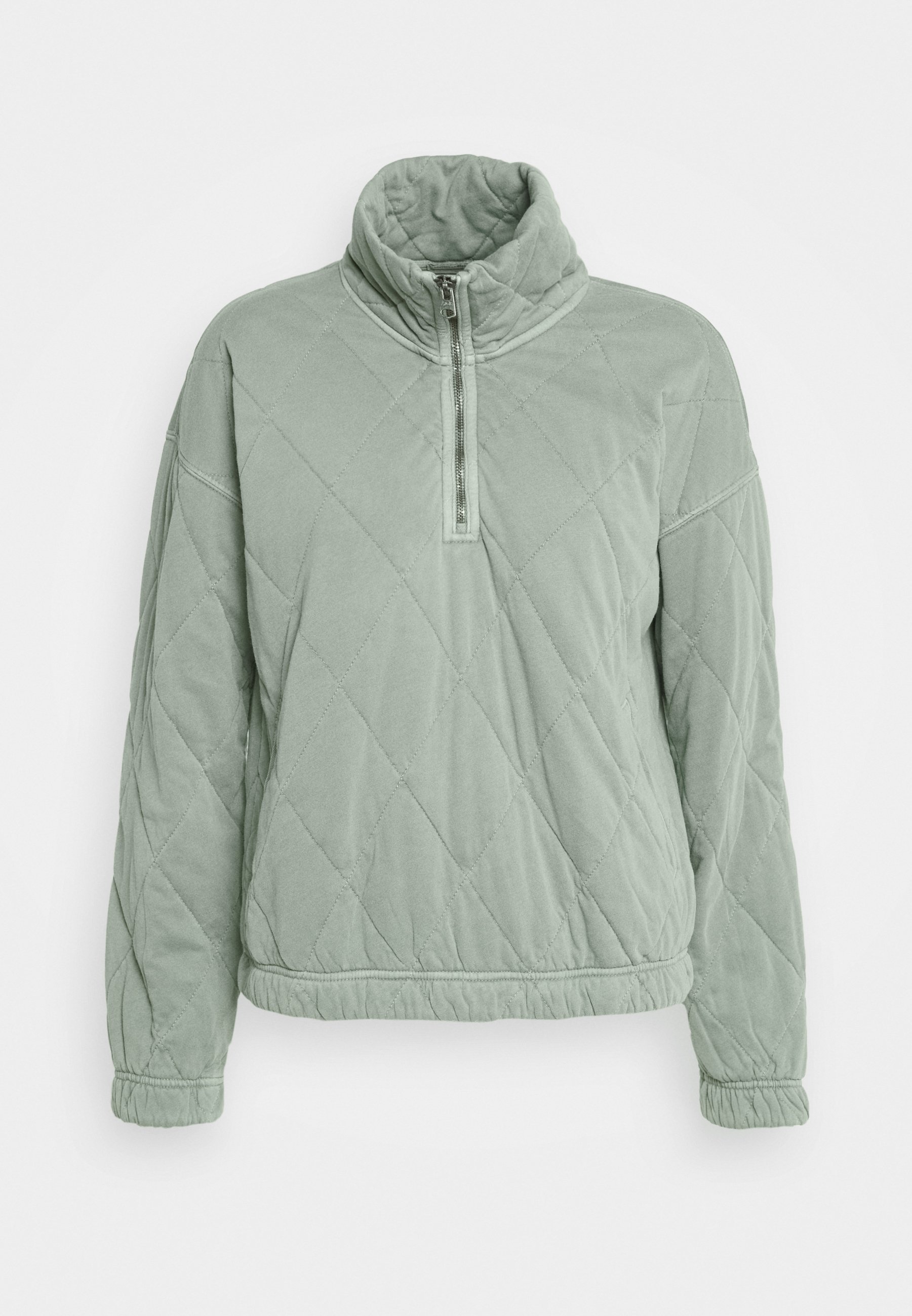 Abercrombie & Fitch QUILTED ZIP Lett jakke green Abercrombie & Fitch QUILTED ZIP Lett jakke green