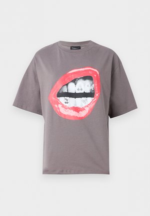 Even&Odd, Μπλουζάκι με στάμπα - dark grey