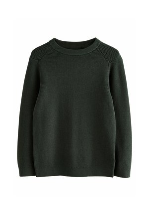 Next, CREW NECK KNITTED JUMPER.  - REGULAR FIT - Svetrík - dark green