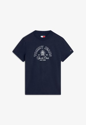 Tommy Jeans, HERITAGE LOGO - Printtipaita - dark night navy