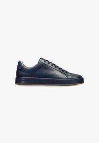Unselected, navy blue leather