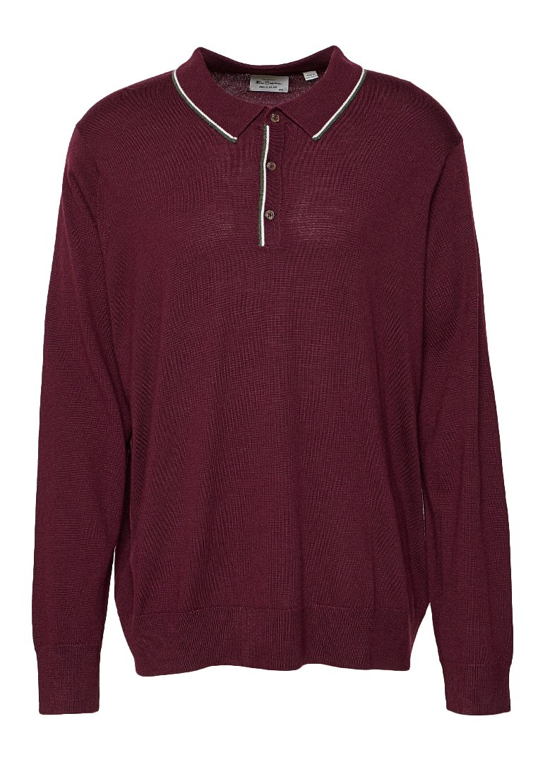 Ben Sherman Poloshirt donkerrood