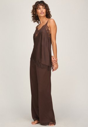 Hunkemöller, HUNKEMÖLLER PANT CECILIA - Pyjamabroek - brown
