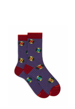 CORTE FANTASIA DISCHI VINILE - Socks - dark red