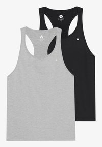 2 PACK - Viršus - black/mottled light grey