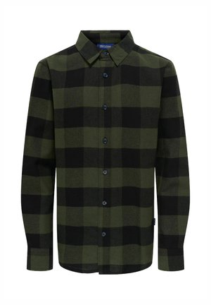OSJGUDMUND CHECKED - Shirt - forest night