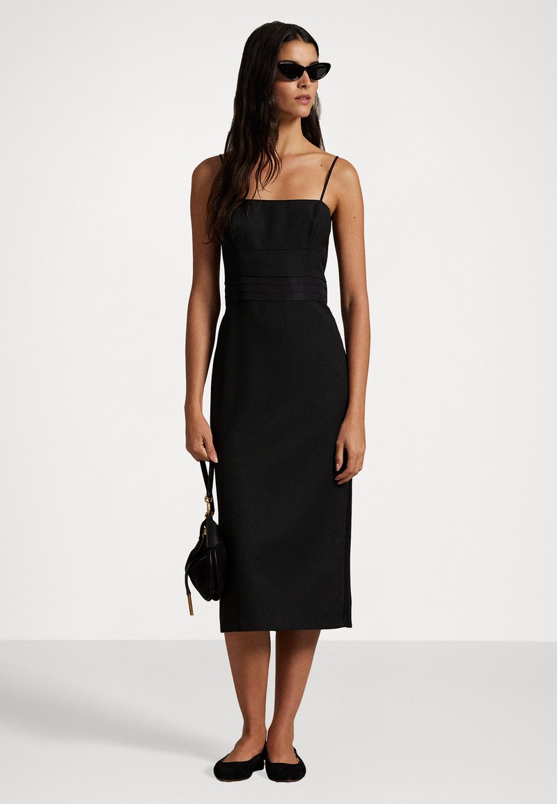 Polo Ralph Lauren SLEEVELESS WOOL COCKTAIL DRESS - Cocktail dress / Party  dress - black - Zalando.ie