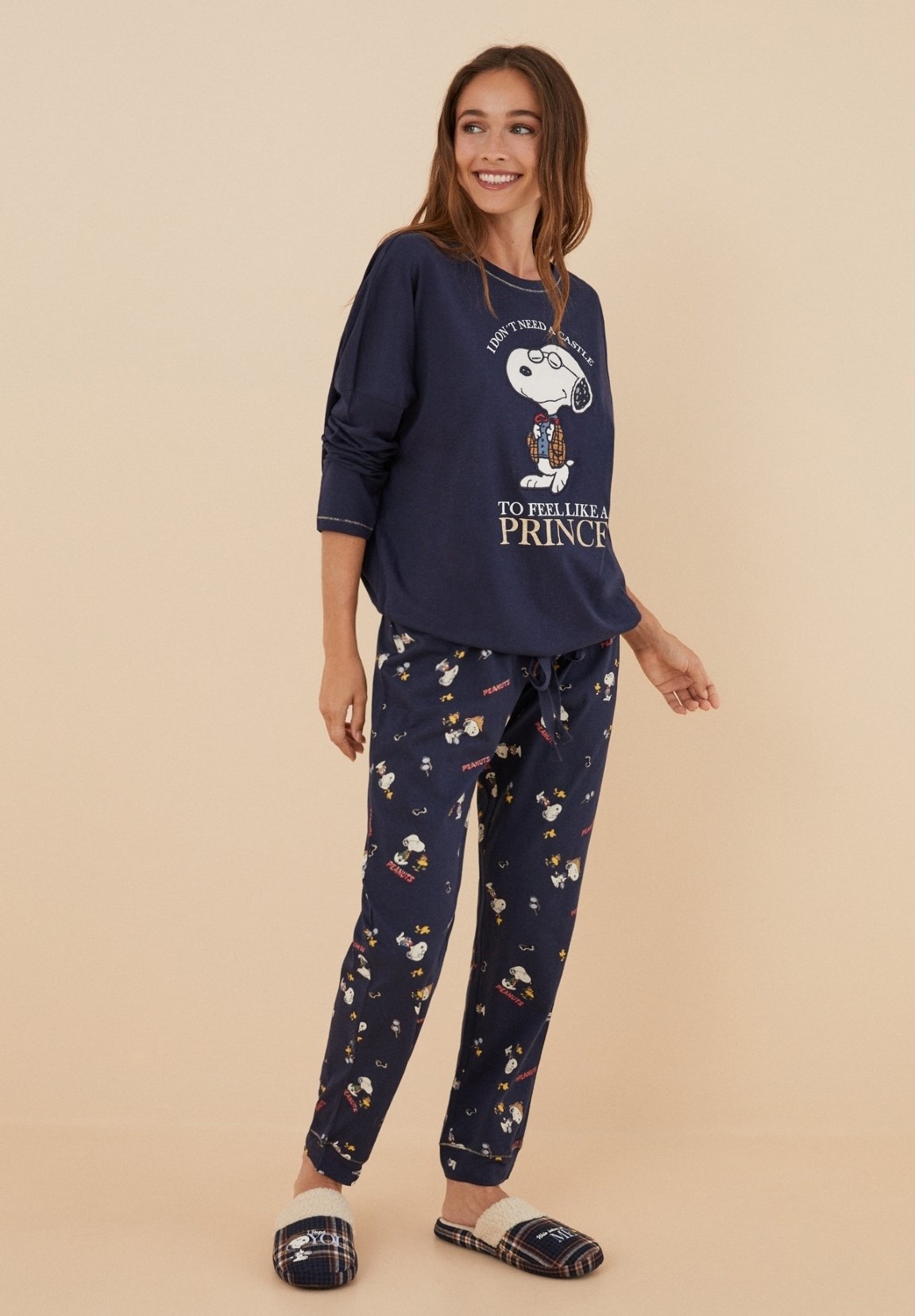 women'secret SNOOPY SET - Pyjama - dark grey/donkergrijs women'secret SNOOPY SET - Pyjama - dark grey/donkergrijs