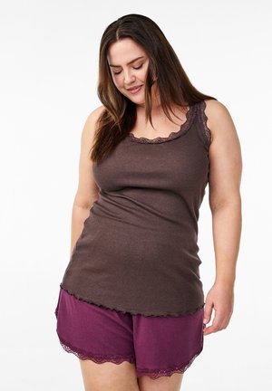 Zizzi Top - seal brown