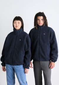 Tommy Jeans REVERSIBLE JACKET UNISEX - Chaqueta de entretiempo - bright blue multi