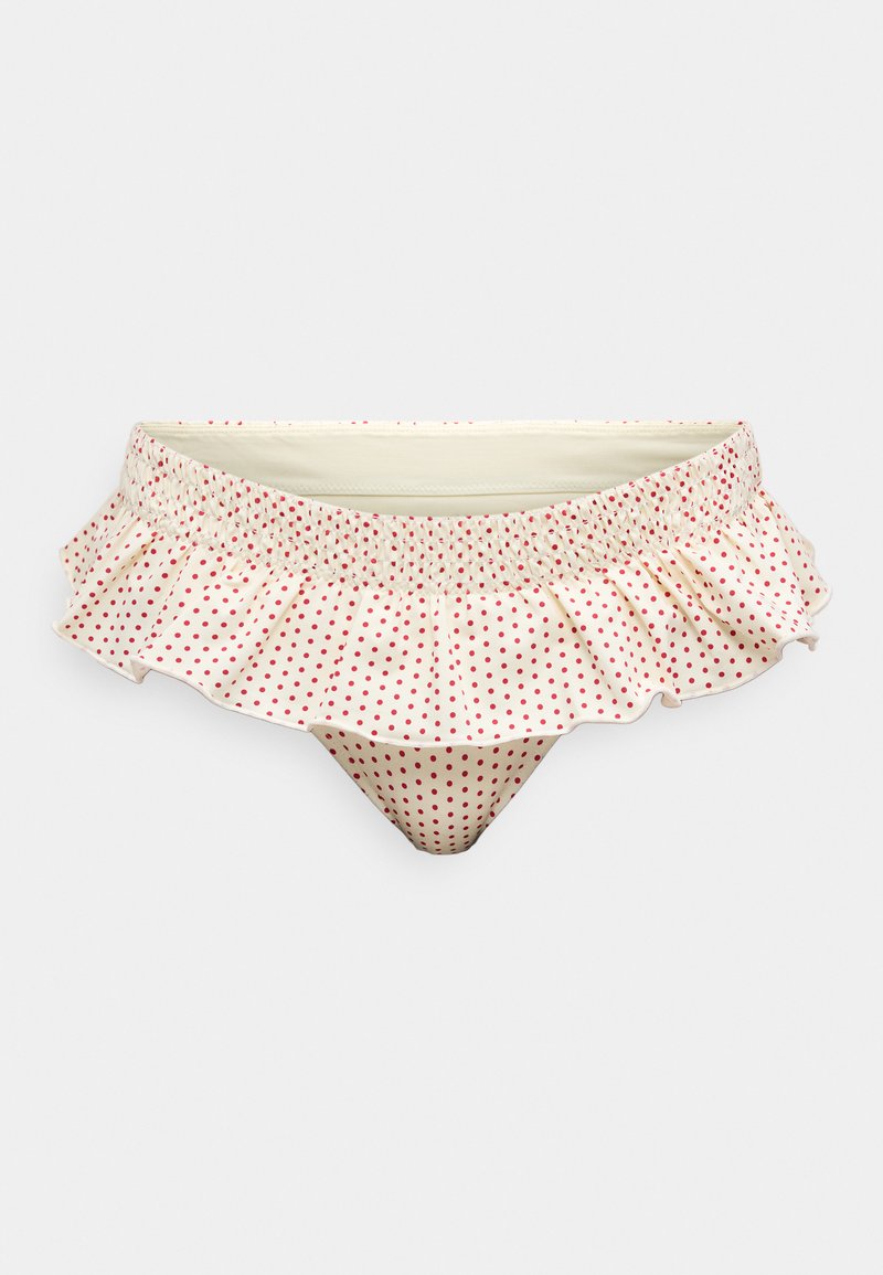 Frankies Bikinis SUNDAY BOTTOM - Bikini bottoms - off-white/red/off ...