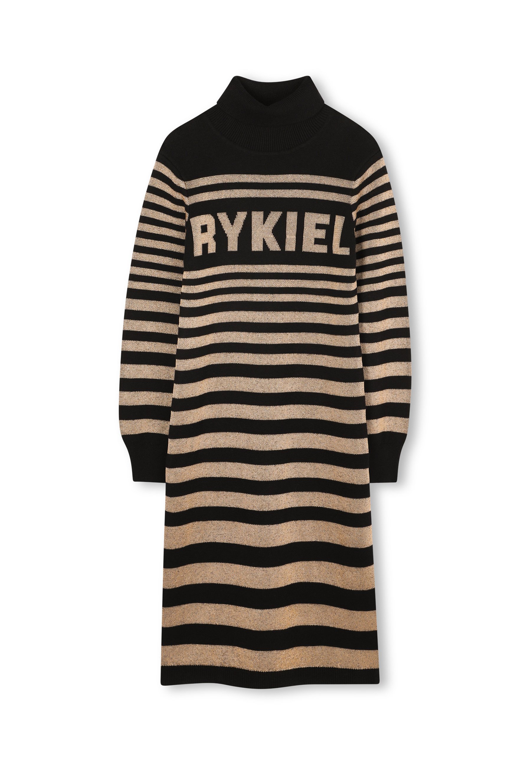 Sonia Rykiel MET LANGE MOUWEN Robe pull dore noir/noir