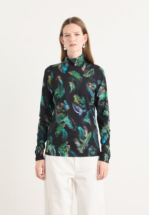Topper langermet - dark jade green