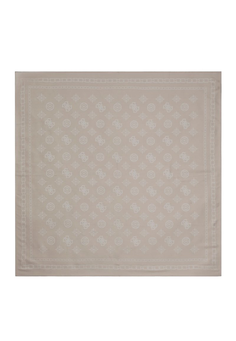 Guess KUBA 4G LOGO PEONY - Šalikas - beige