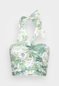 Não selecionado, green floral