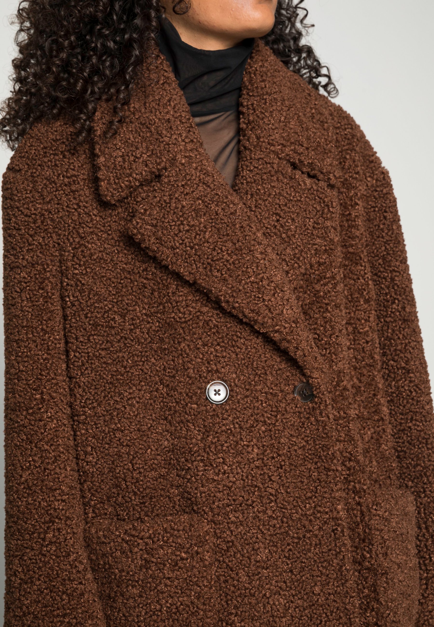 chocolate teddy coat