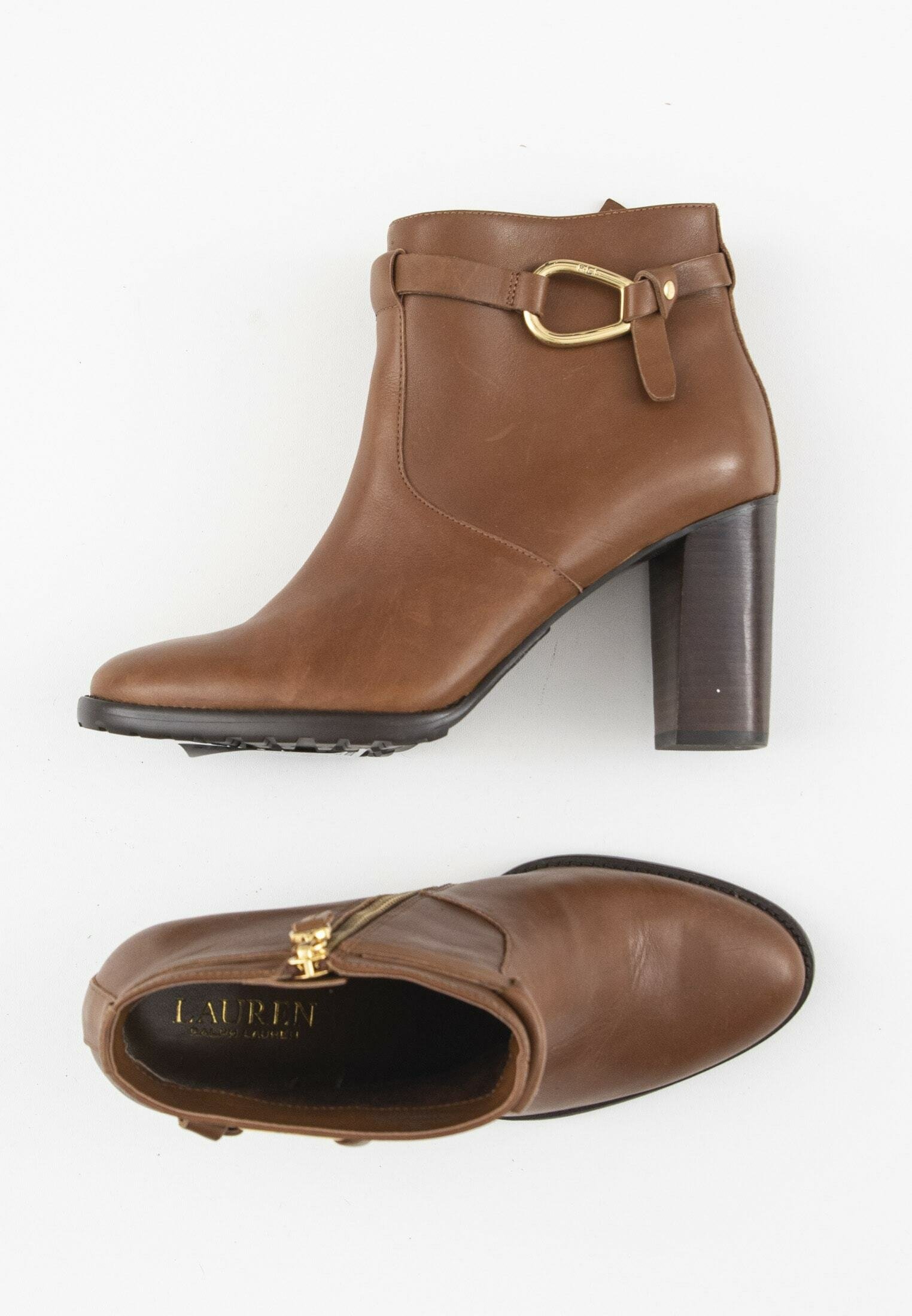 RALPH Ralph Lauren Botines de tacón - brown/marrón - Zalando.es