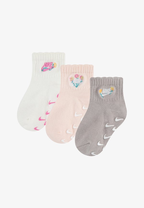 GIRLS FLOWRAL SOCK UNISEX 3 PACK - Socks - sail