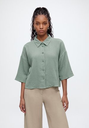 Vero Moda, VMNATALI CROP - Skjortebluser - laurel wreath