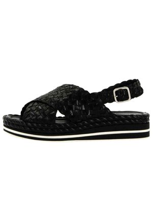 Pons Quintana MILAN - Sandali con zeppa - black