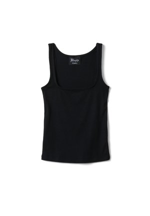 UTOPJA, BLACK SQUARE-NECK TANK TOP - Top - black