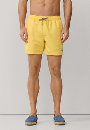 LOGO SOLID - Bañador corto - mellow yellow