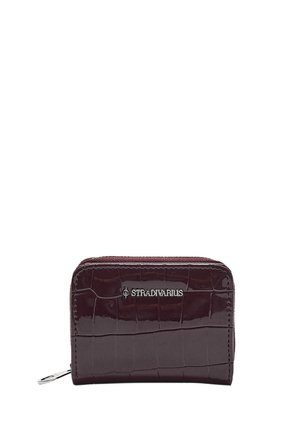 ZIPPED MOCK CROC - Portefeuille - bordeaux