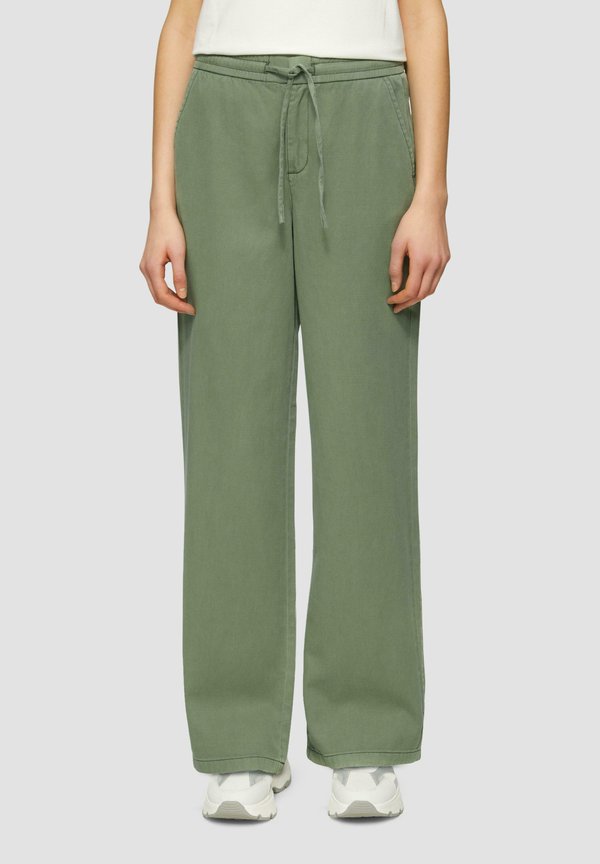 IM RELAXED FIT MIT ELASTIKBUND - Stoffhose - olivgrün