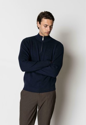 OSCAR HALF-ZIP  - Strikkegenser - navy