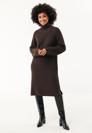 MIDI ORCHID  - Strikkjoler - dark brown