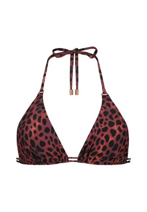 Beachlife DOUBLE STRAP - Bikini pezzo sopra - bruin zwart