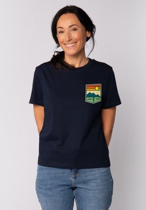 GOOD VIBE - T-shirt imprimé - french navy