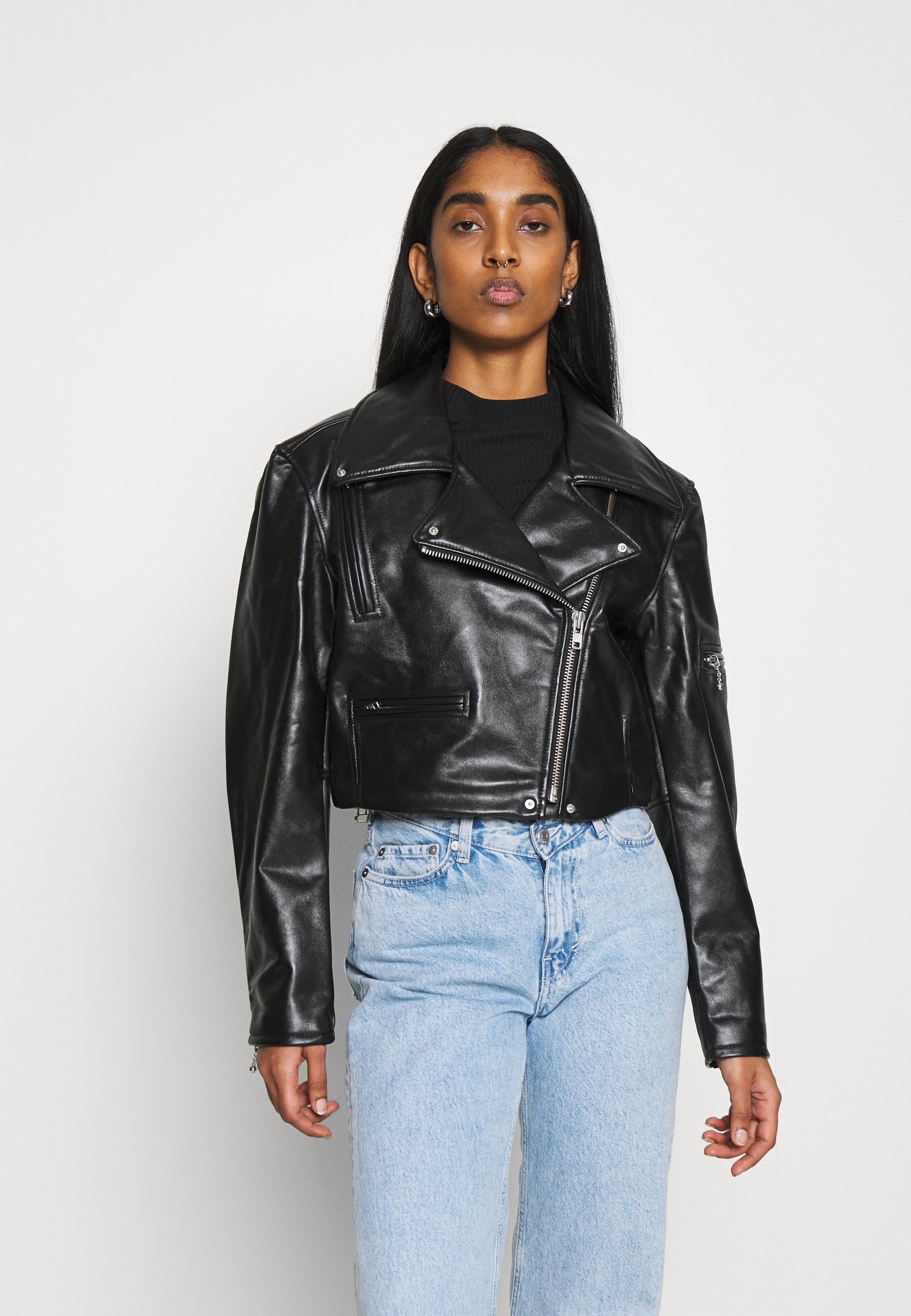 weekday leather jacket