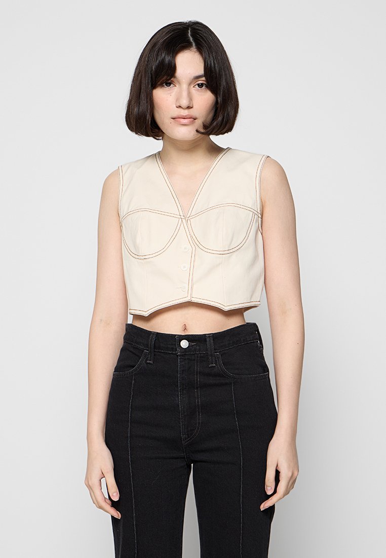 sandro Overhemdblouse zandkleur