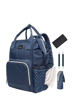 DIAPERBAG BACKPACK MIMMTI | BABY BAG | NURSING BAG - Tasker - blue