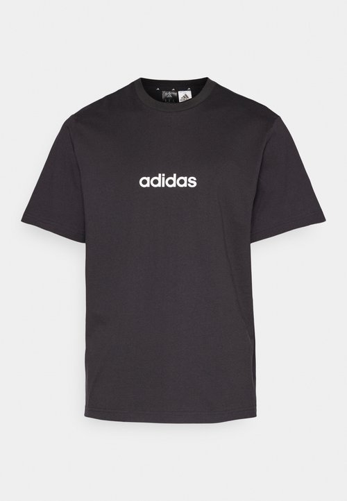 adidas Essentials Linear Single Jersey Tee Black/White — foto 6