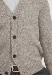 ALPAKA - Strickjacke - naturgrau