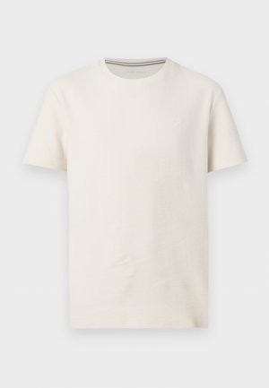 Pier One, TEXTURED FABRIC SHORT SLEEVES T-SHIRT - T-Shirt basic - whitecap grey