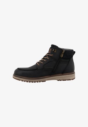 TOM TAILOR, STIEFEL - Stivaletti stringati - coal