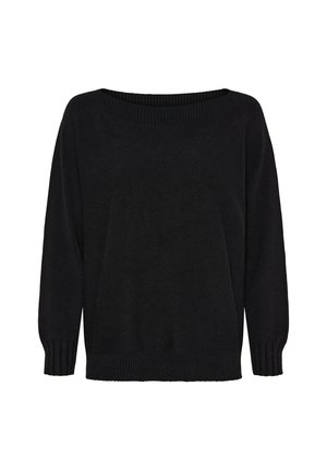 Striktrøje - black