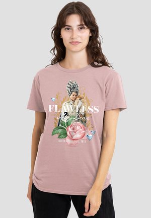 BRIDGERTON - FLAWLESS MY DEAR - Print T-shirt - mottled pink