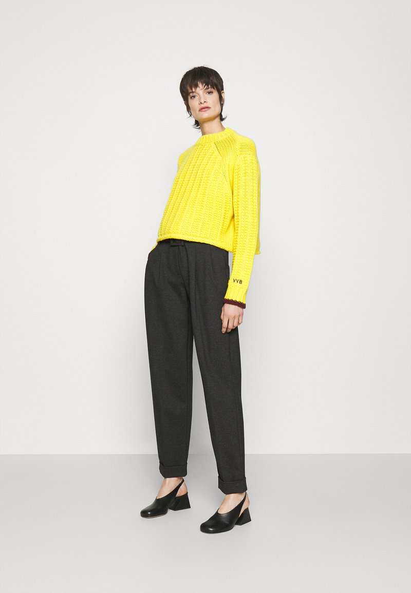 Damen Bekleidung | Victoria Victoria Beckham PLEAT TROUSER Stoffhose slate grey/grau - HD21413 Damen Bekleidung | Victoria Victoria Beckham PLEAT TROUSER Stoffhose slate grey/grau - HD21413