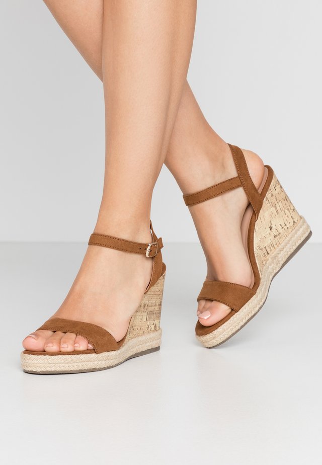 PERTH - Sandalen met hoge hak - tan